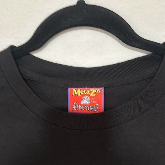 Dbruze x Meta Zoo Mens Black Lava Bear Short Sleeve Crew Neck T-Shirt Size Large - Picture 4 of 7